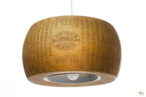 The Parmesan wheel has inspired the creation of a lamp